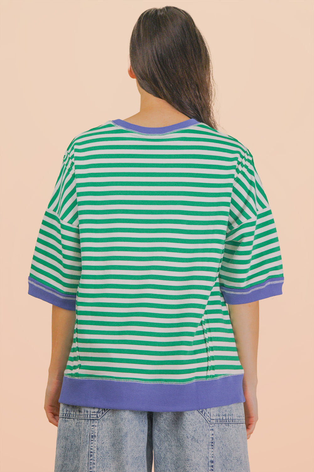 Stripe Green/Cream Top
