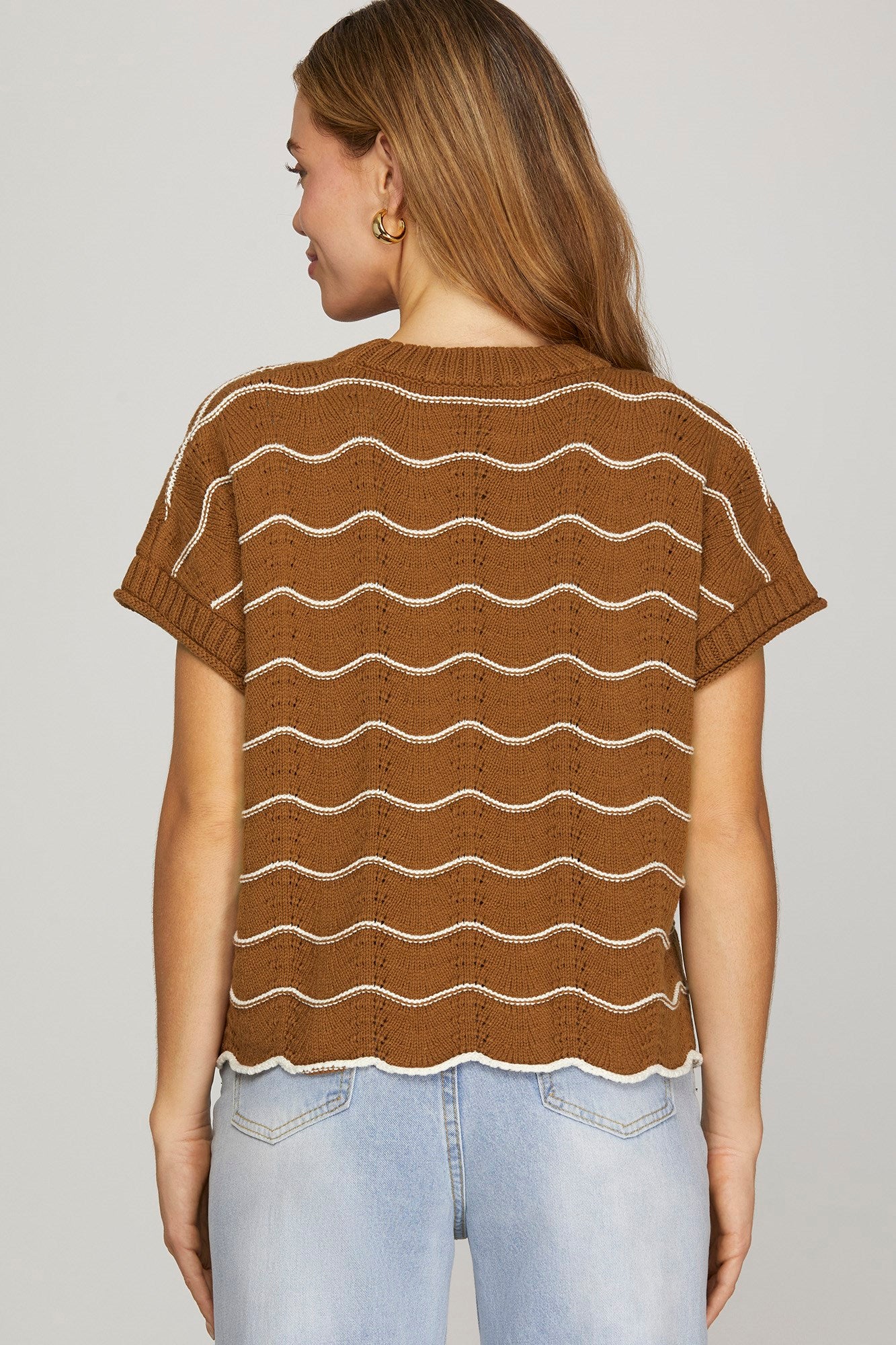 Carmel Scallop Top