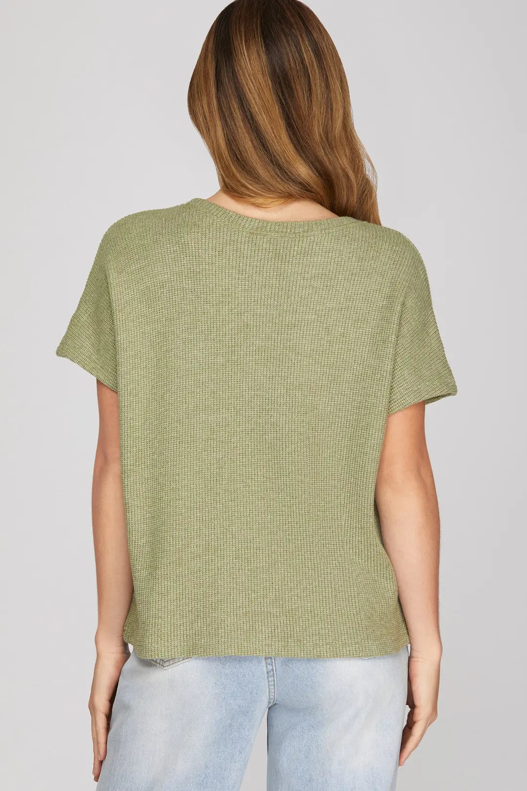 Olive Knit Top