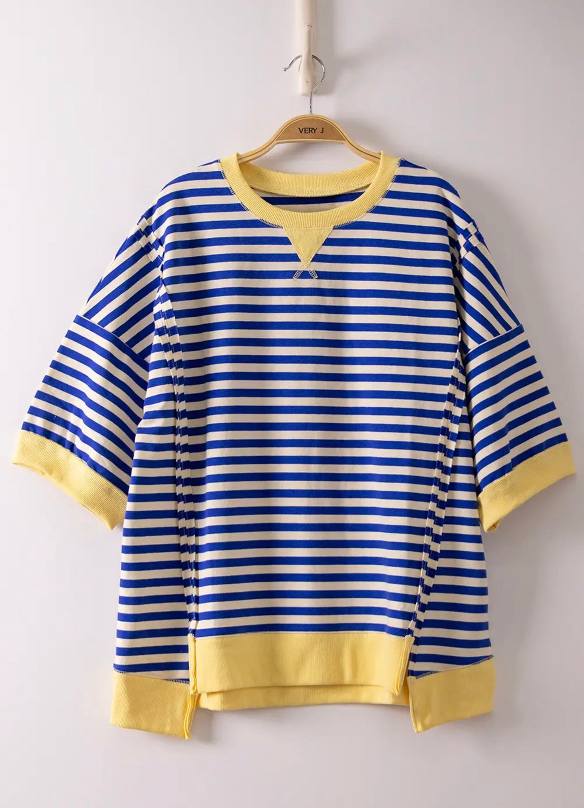 Stripe Blue/Cream Top