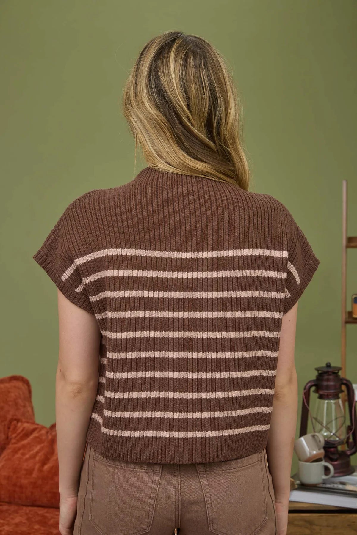 Brown Mock Sweater