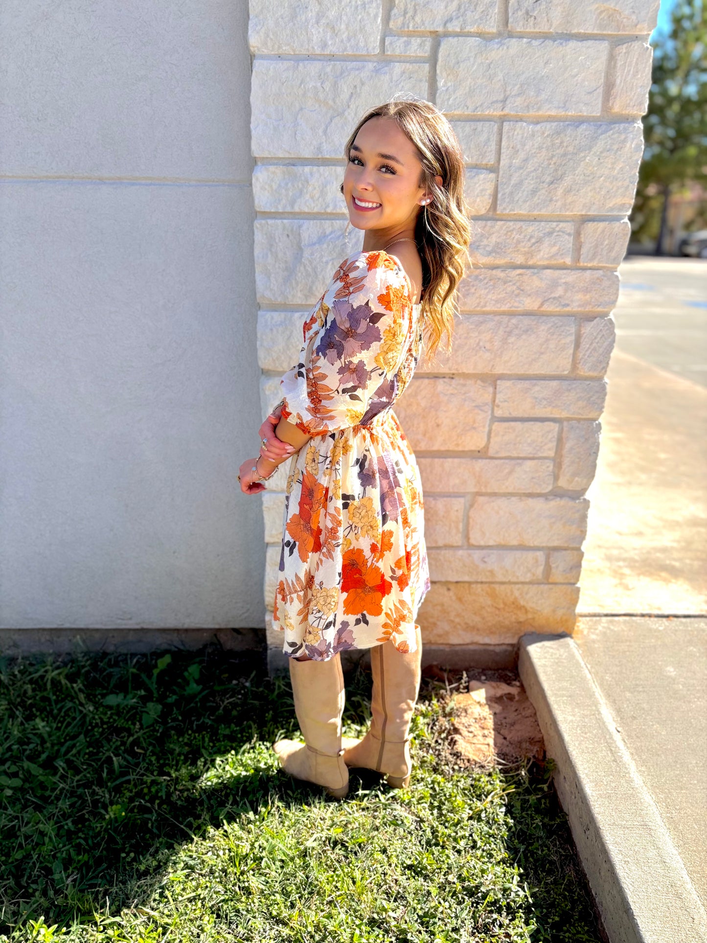 Autumn Floral Dress