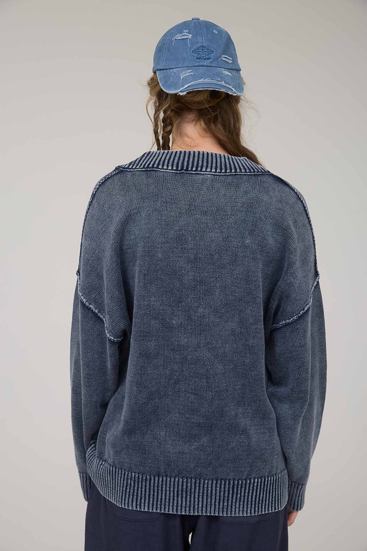 Navy Knit Sweater