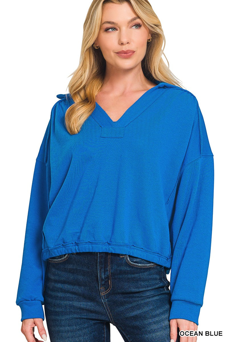 Blue French Pullover