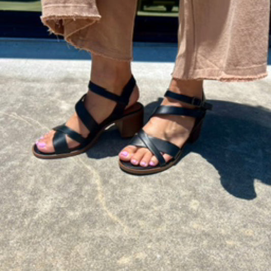 Black Strap Heel