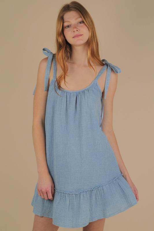 Cotton Denim Dress