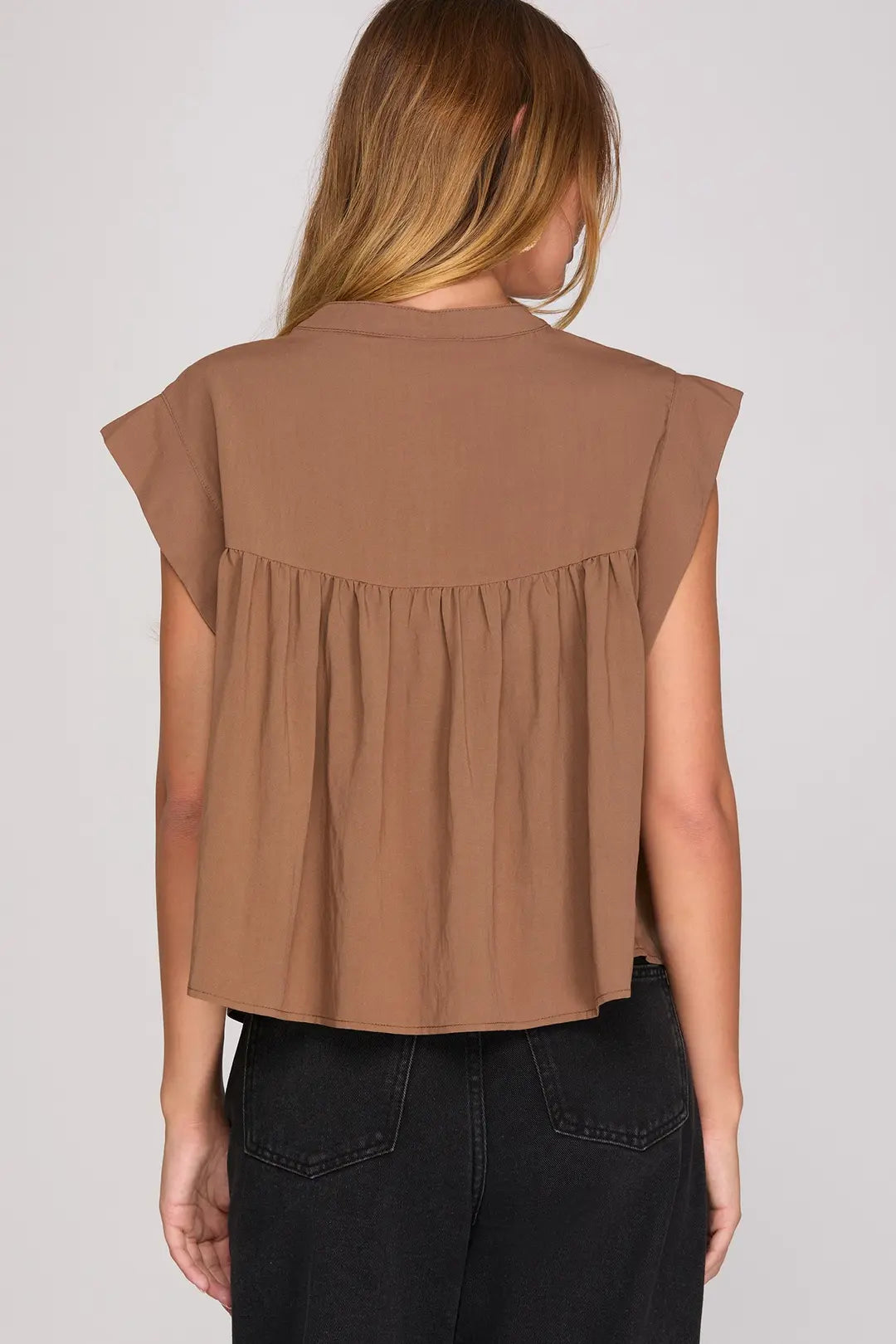 Mocha Lace Top