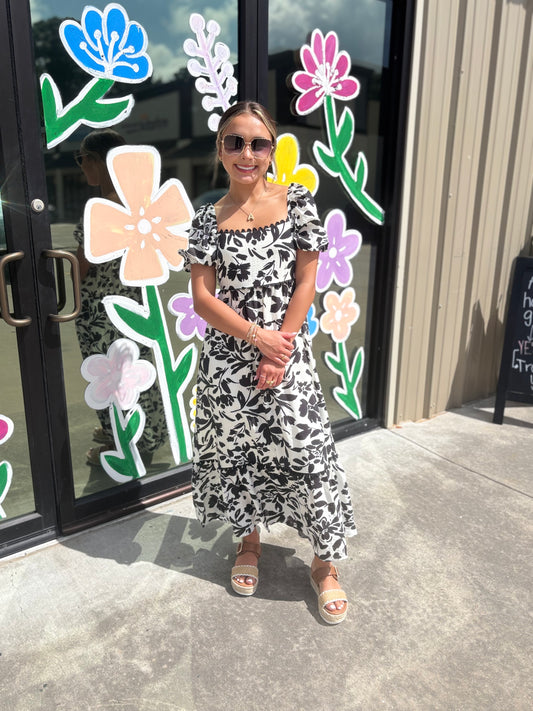 Black Scallop Dress