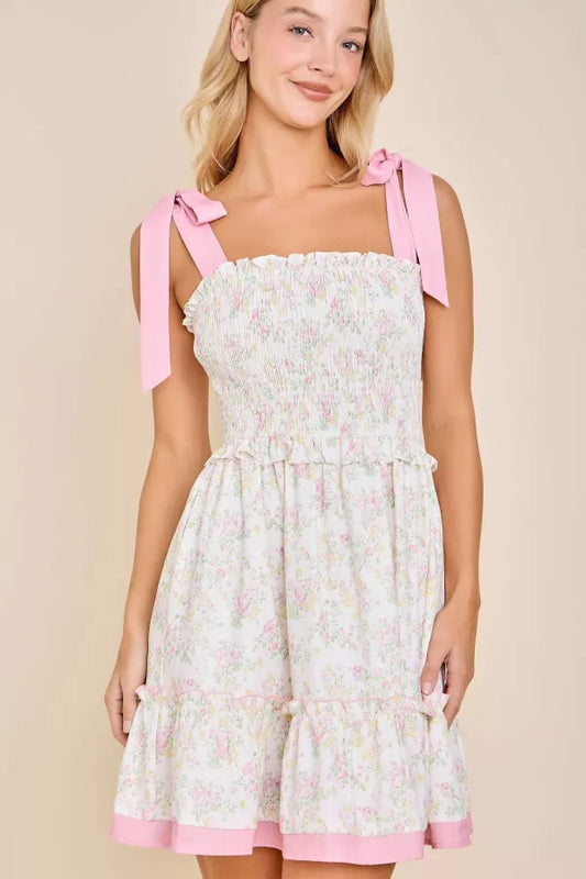Pink Floral Dress