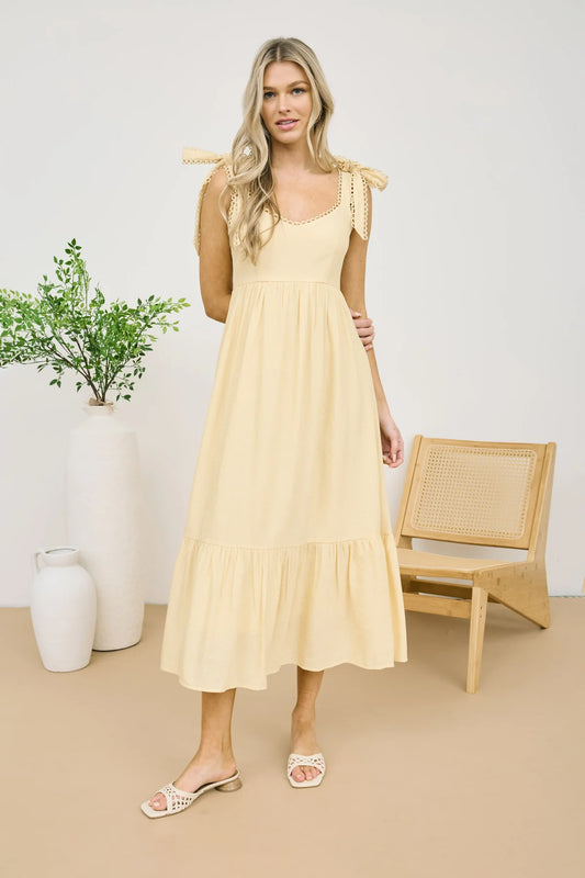 Yellow Tie Dress