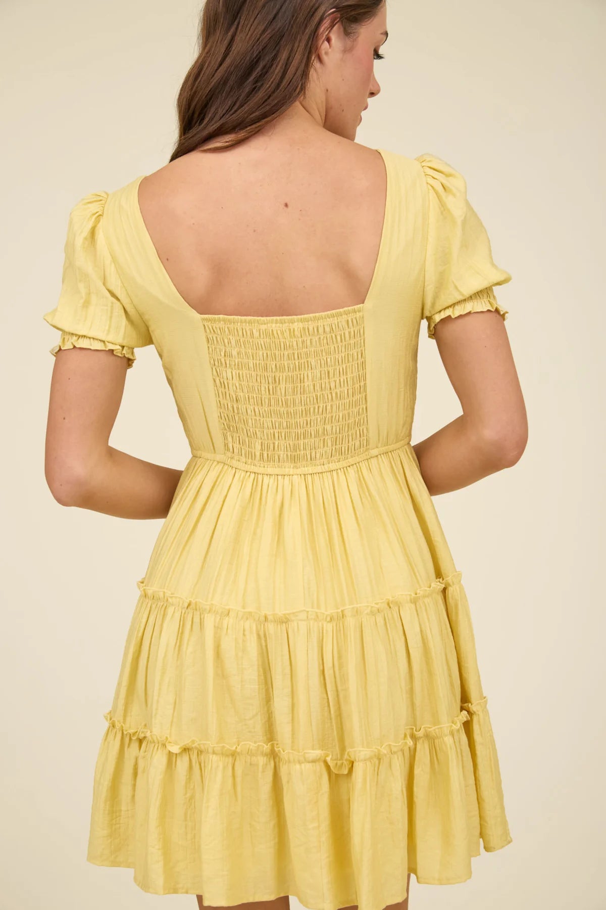 Yellow Mini Dress