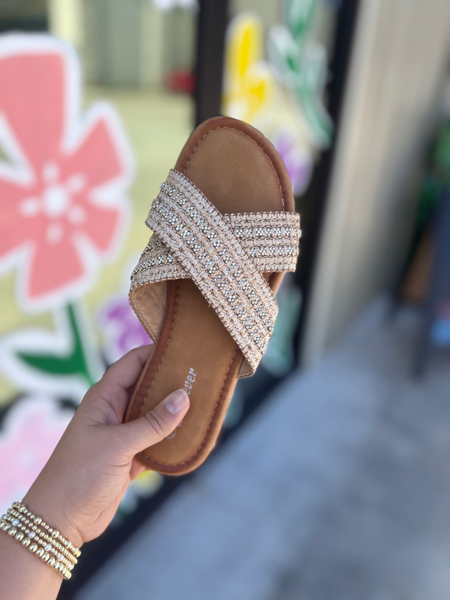 Taupe Woven Sandal
