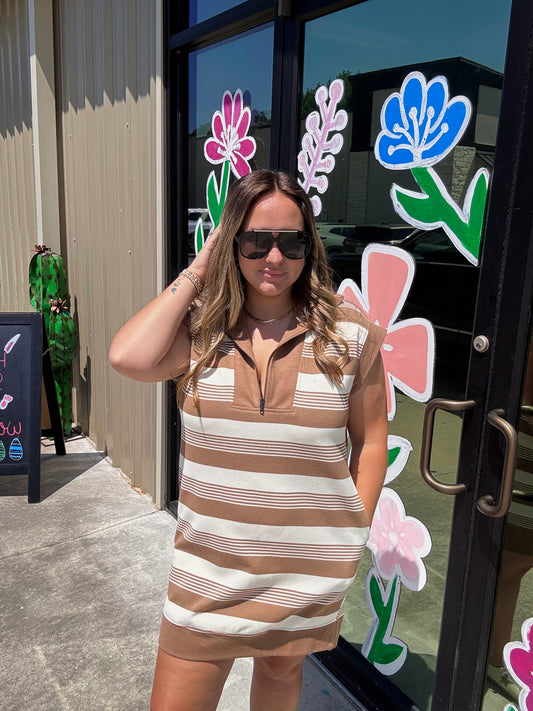 Tan/Cream Dress