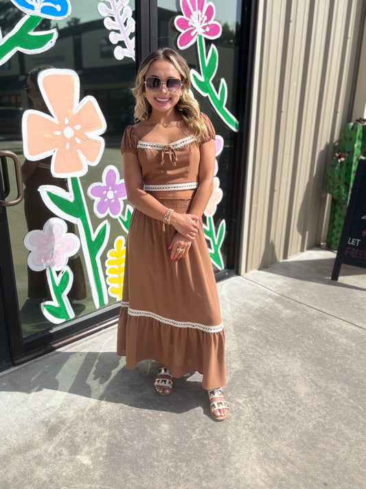 Brown Lace Set