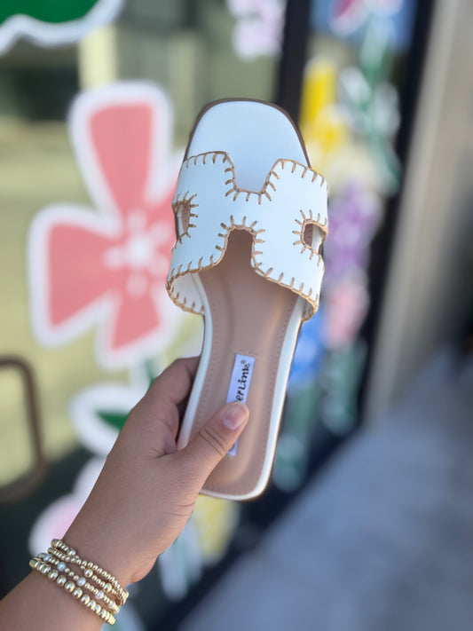 White Emily Sandal