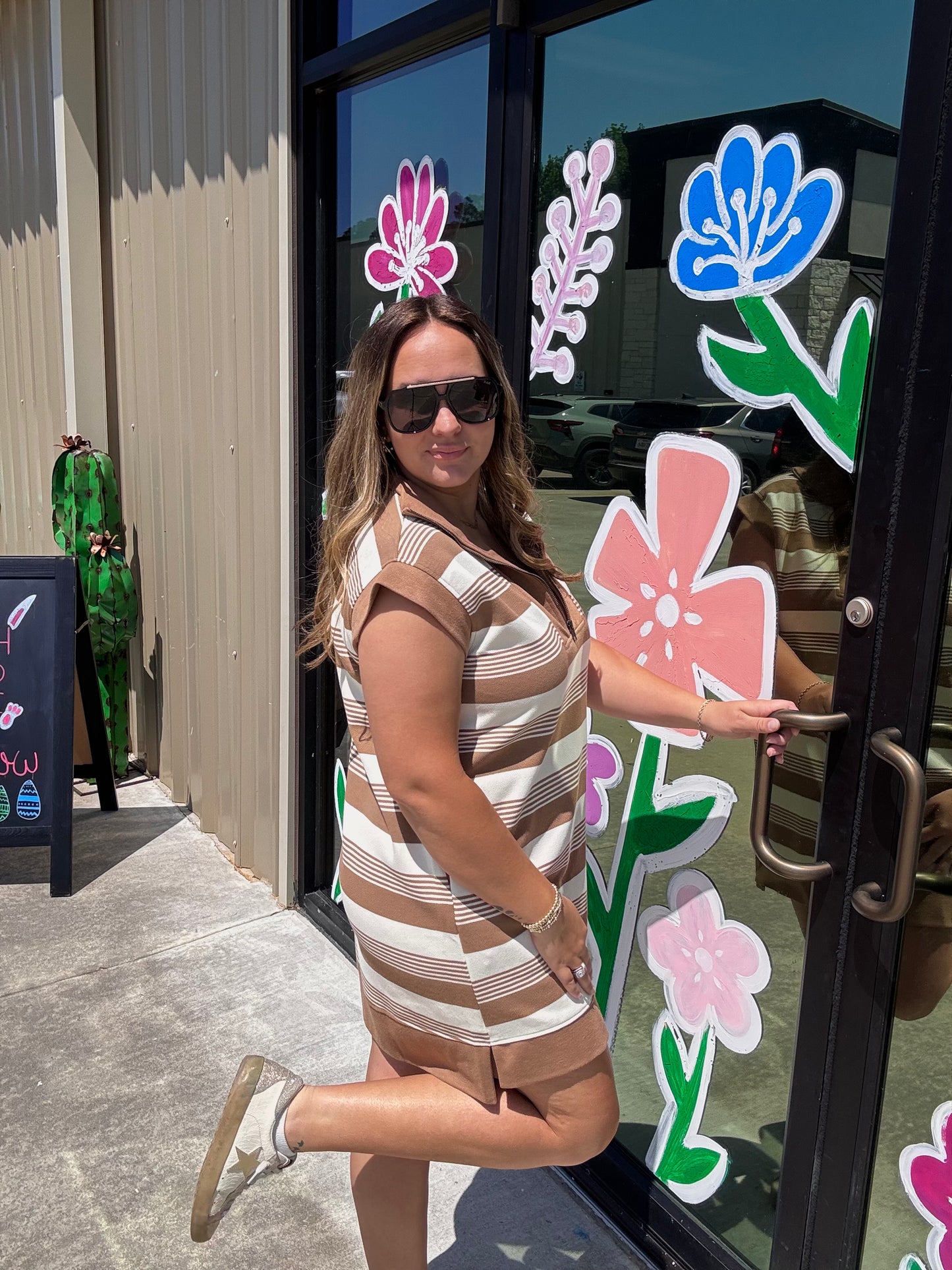 Tan/Cream Dress