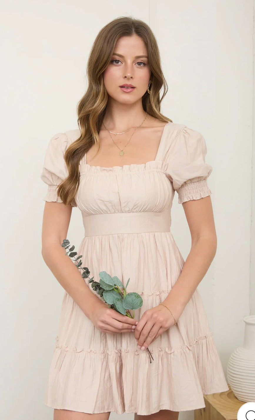 Khaki Mini Dress