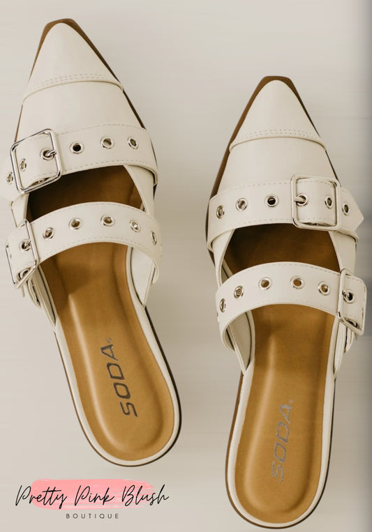 Off White Point Sandals