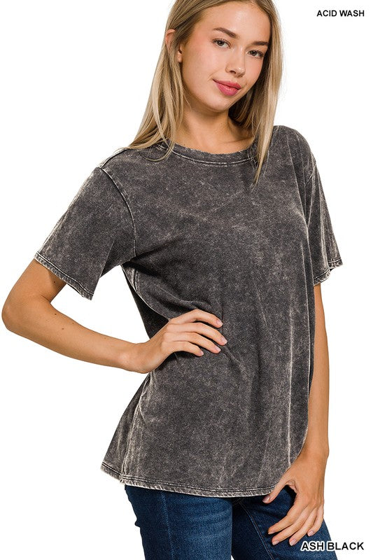 Washed Black Top