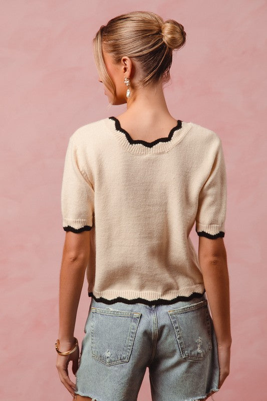 Sweater Bow Top