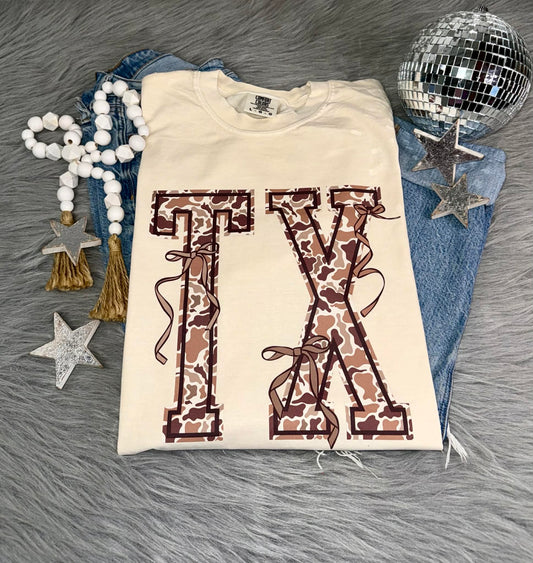 Cream Camo TX Tee