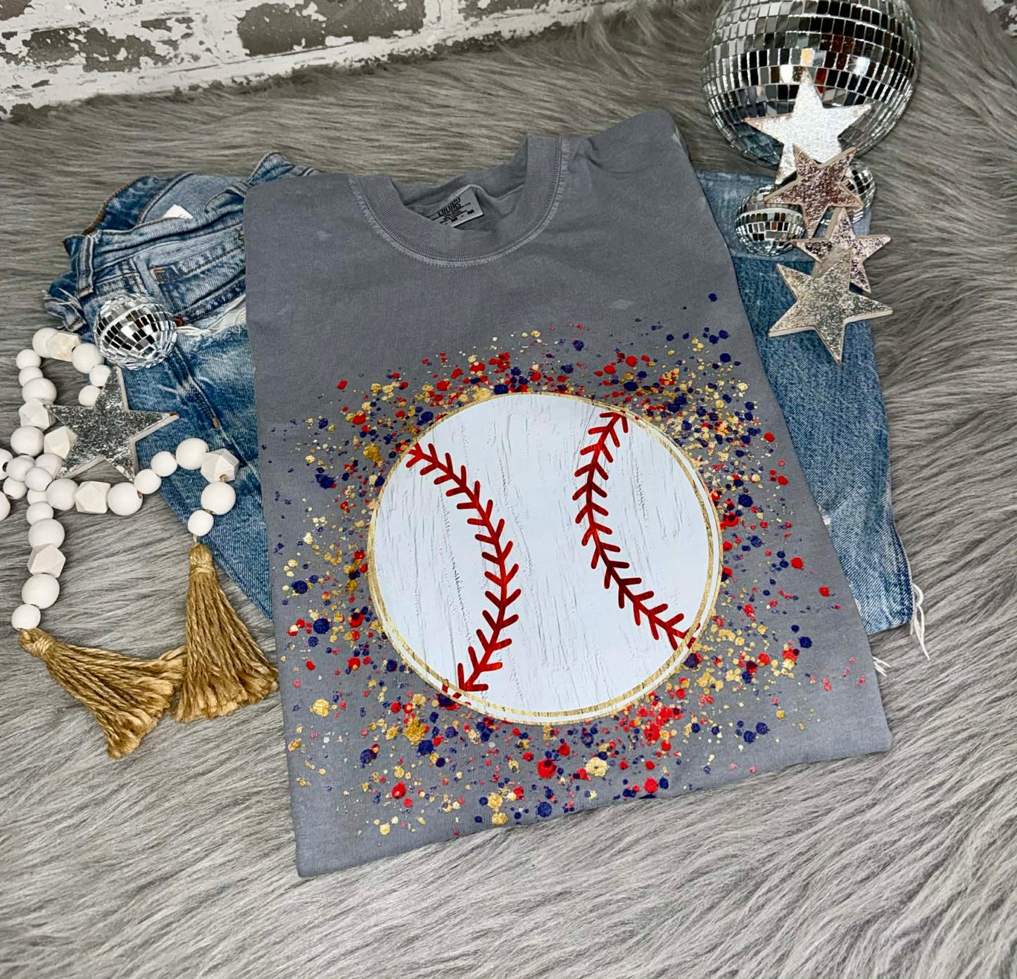 Grey Baseball Tee