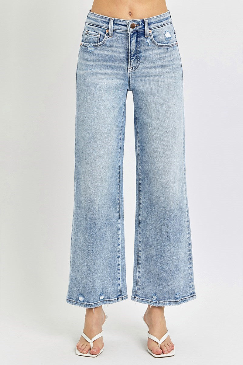 Risen Light HR Crop Wide Jeans