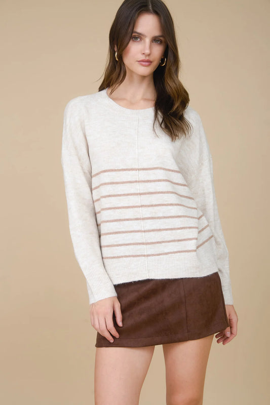 Stripe Oatmeal Sweater