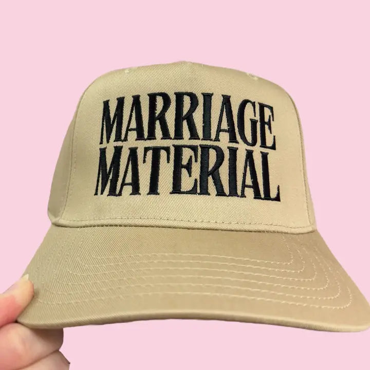 Tan Marriage Material Hat