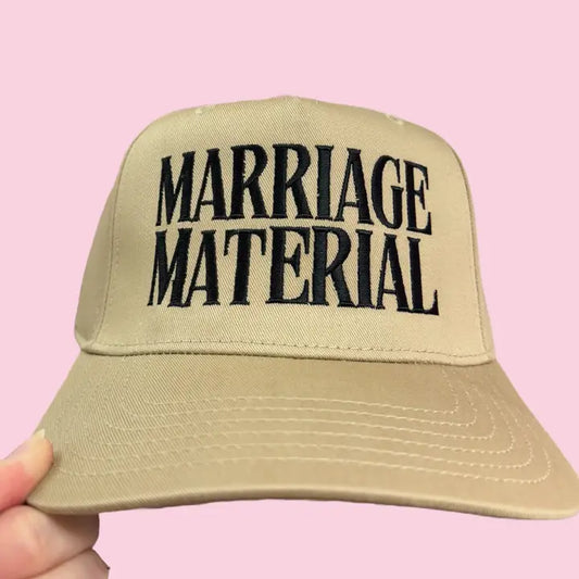 Tan Marriage Material Hat