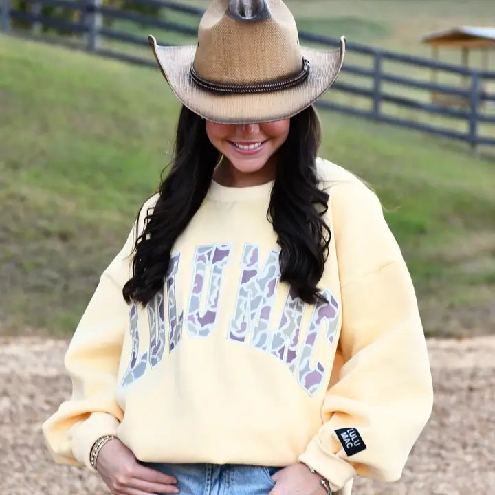 Lulu Mac Camo Butter Sweatshirt