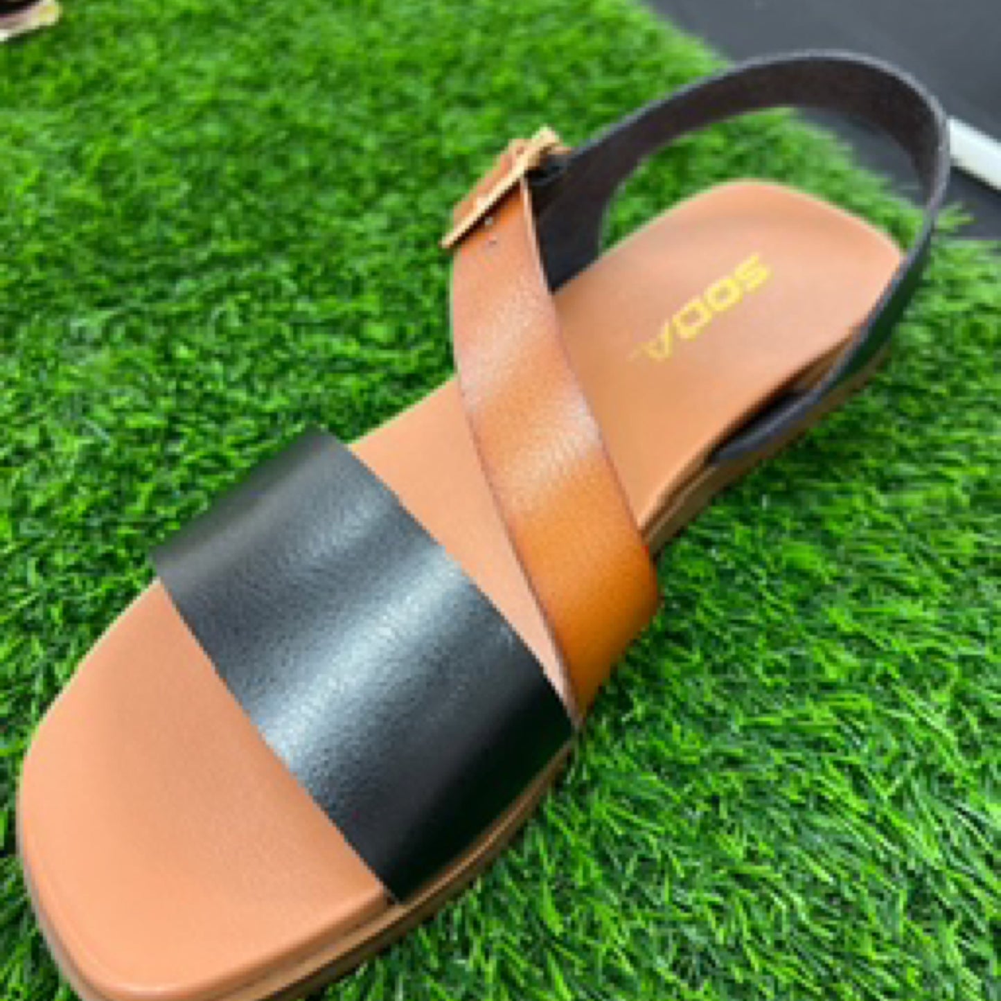 Black/Tan Sandal