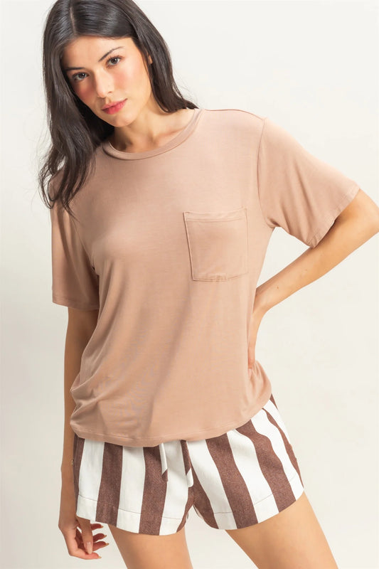 Dark Taupe Top