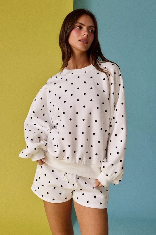 White/Black Polkadot Set