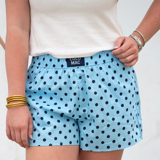 Lulu Mac Navy Polkadot Boxer