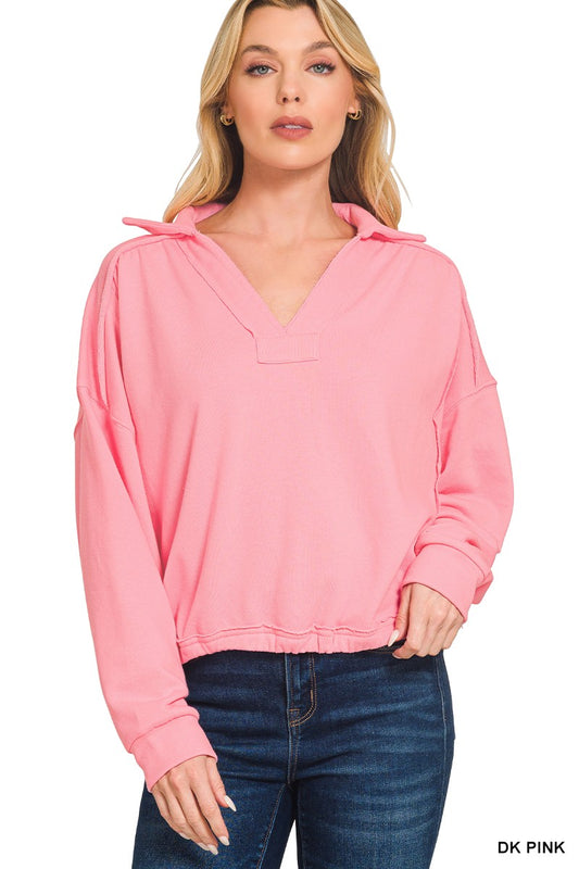 Pink French Pullover
