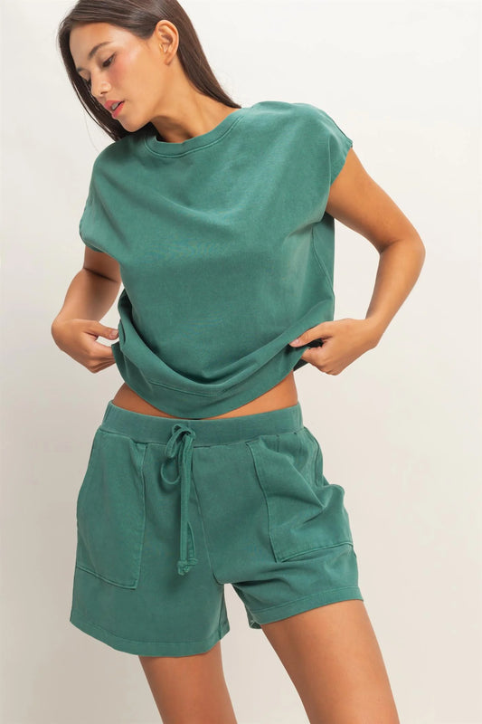 Dark Teal Cotton Set